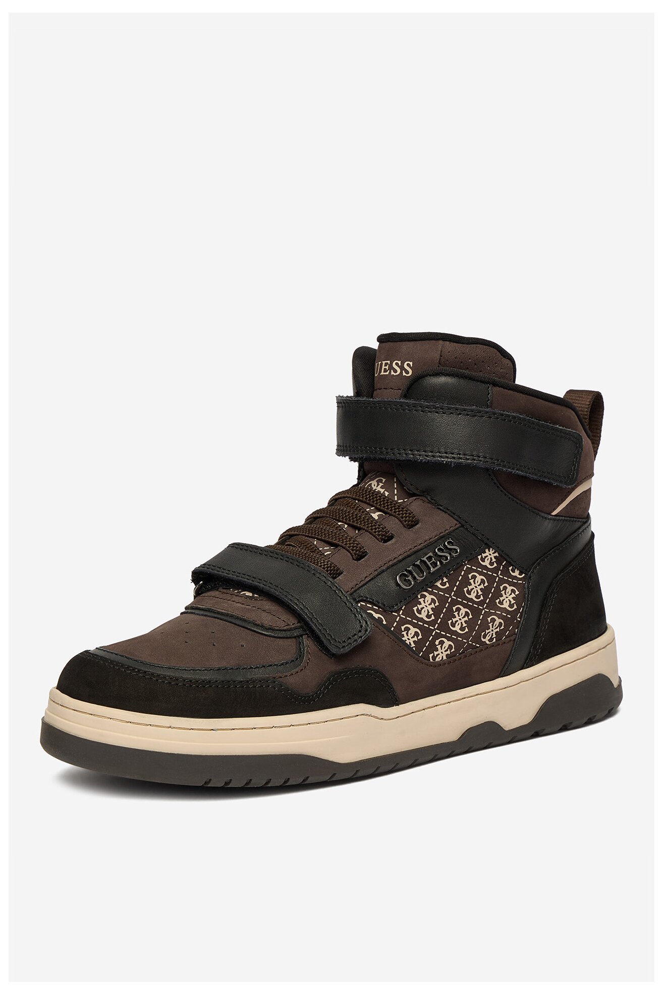 Sneakers GUESS CEO-BI12-CAROL-03 Brązowy ciemny