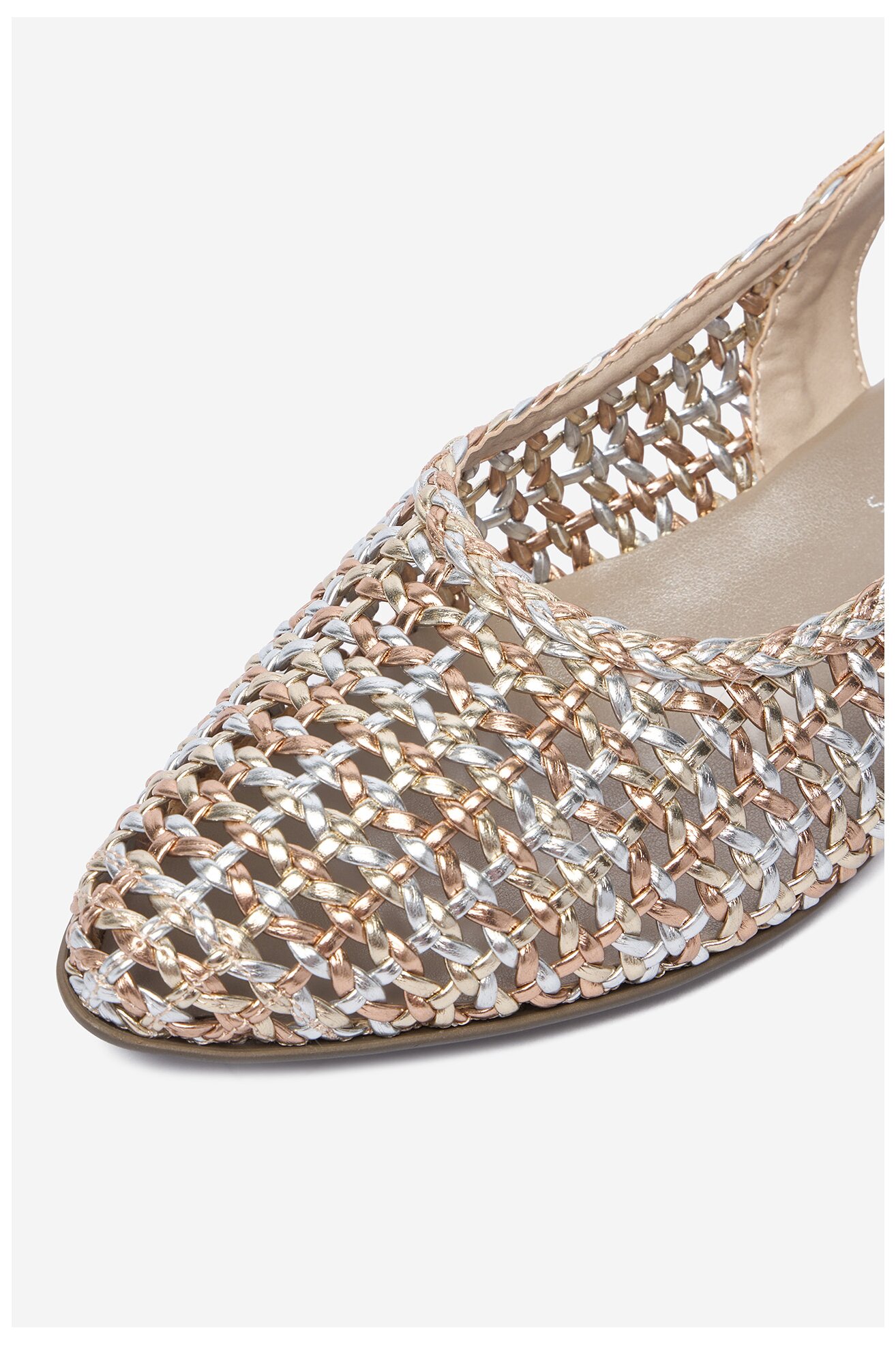 Czółenka Rieker CEO-47078-90 Złoty