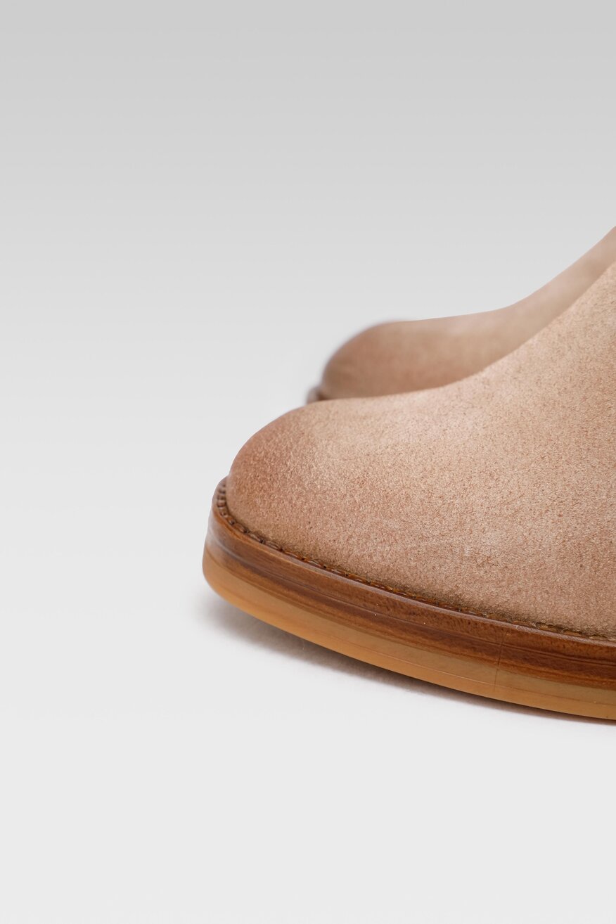 
                BAGATT - Skórzane kozaki beżowe - 5904862095059