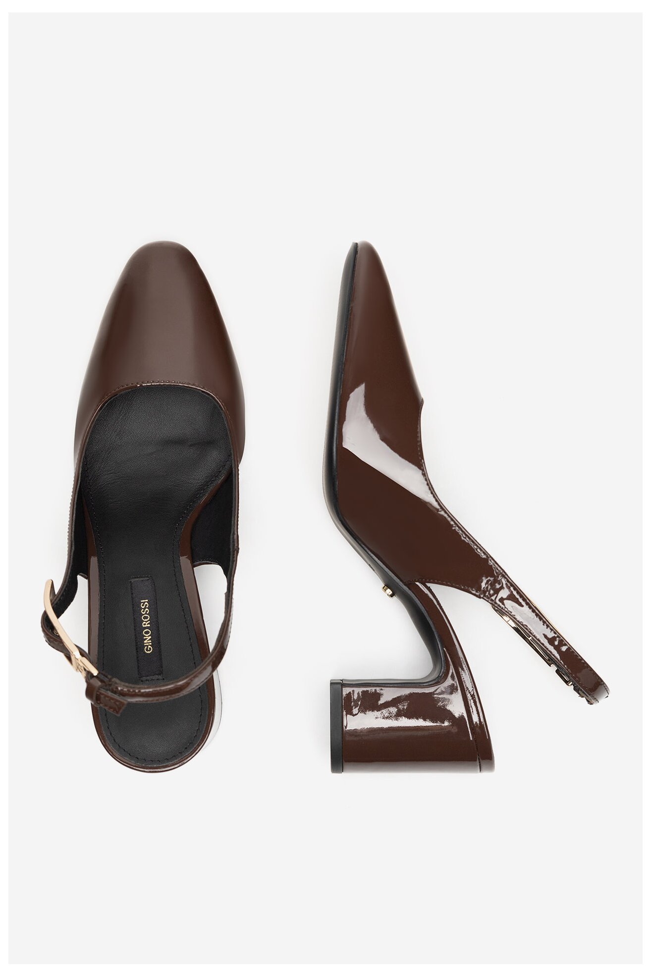 Елегантни обувки Gino Rossi JORDANA-115997 ТЪМНОКАФЯВ