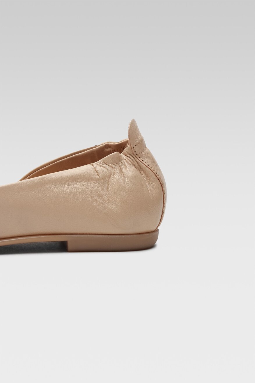 
                Lasocki - Skórzane baleriny z odkrytymi palcami - 5904862809311