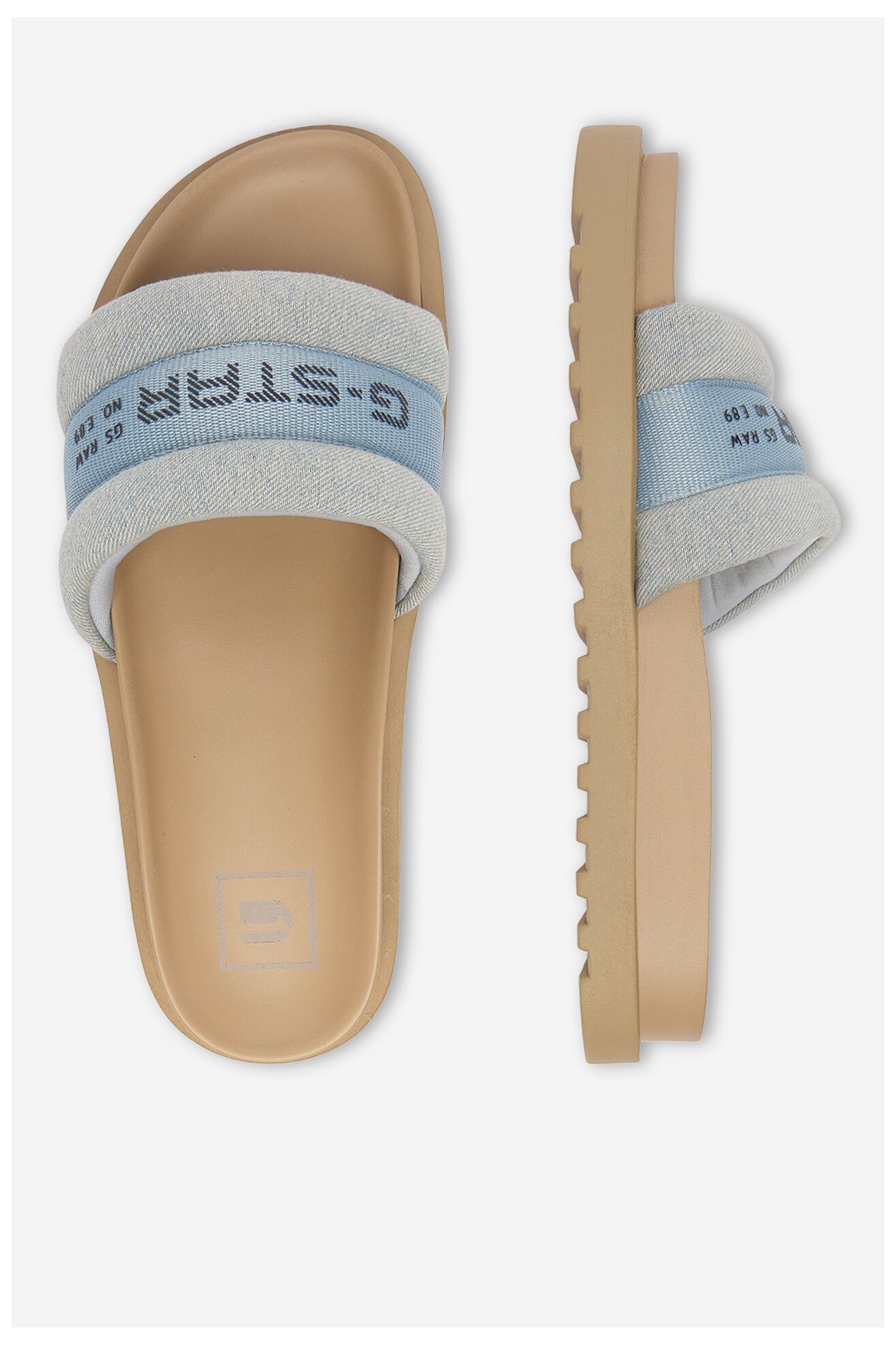 Klapki G-STAR RAW CEO-COLSI Jeansowy jasny