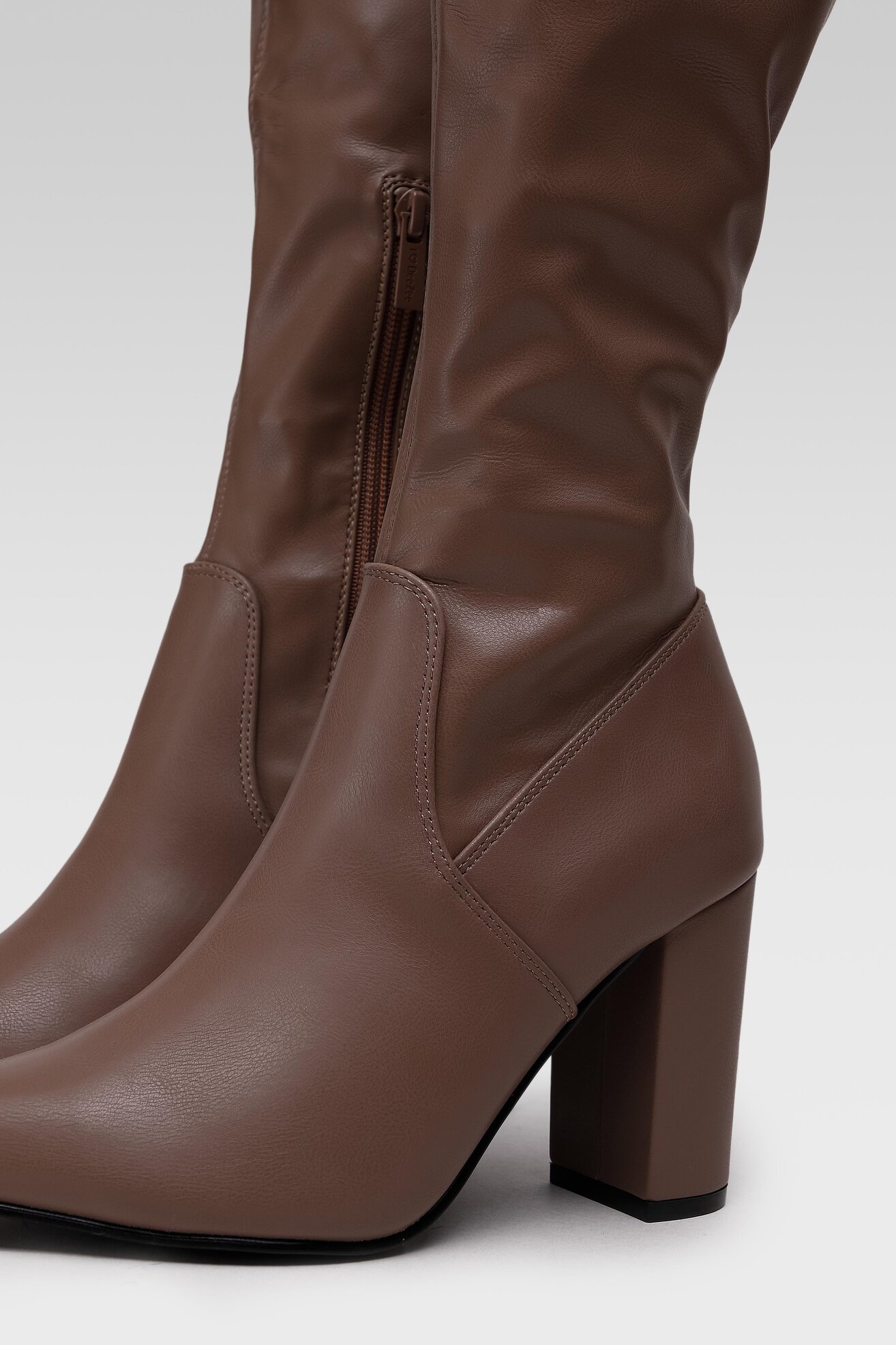 Kozaki DeeZee WYL2299-7 Beżowy ciemny