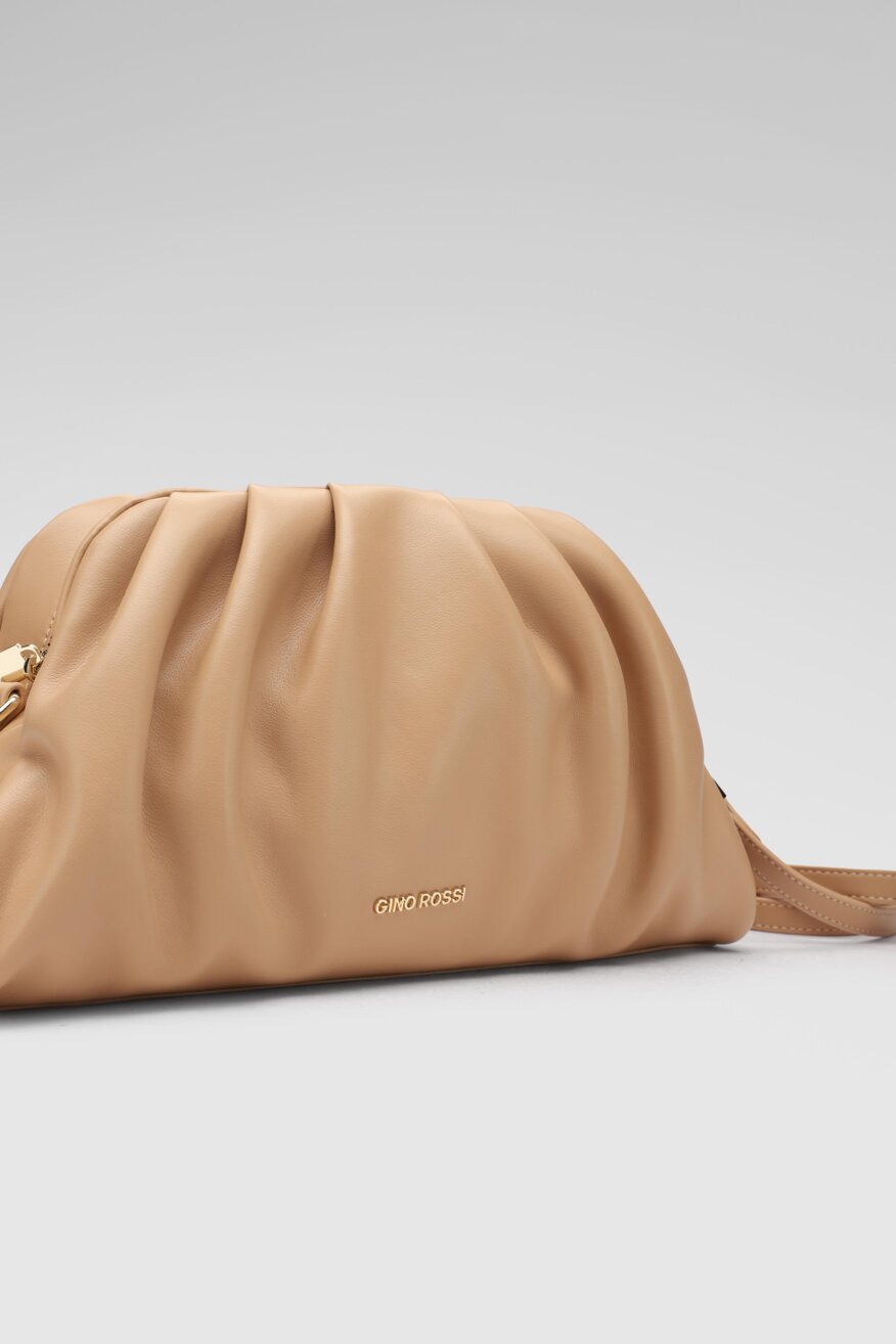 
                Gino Rossi - Torebka skórzana beżowa - 5903698558998