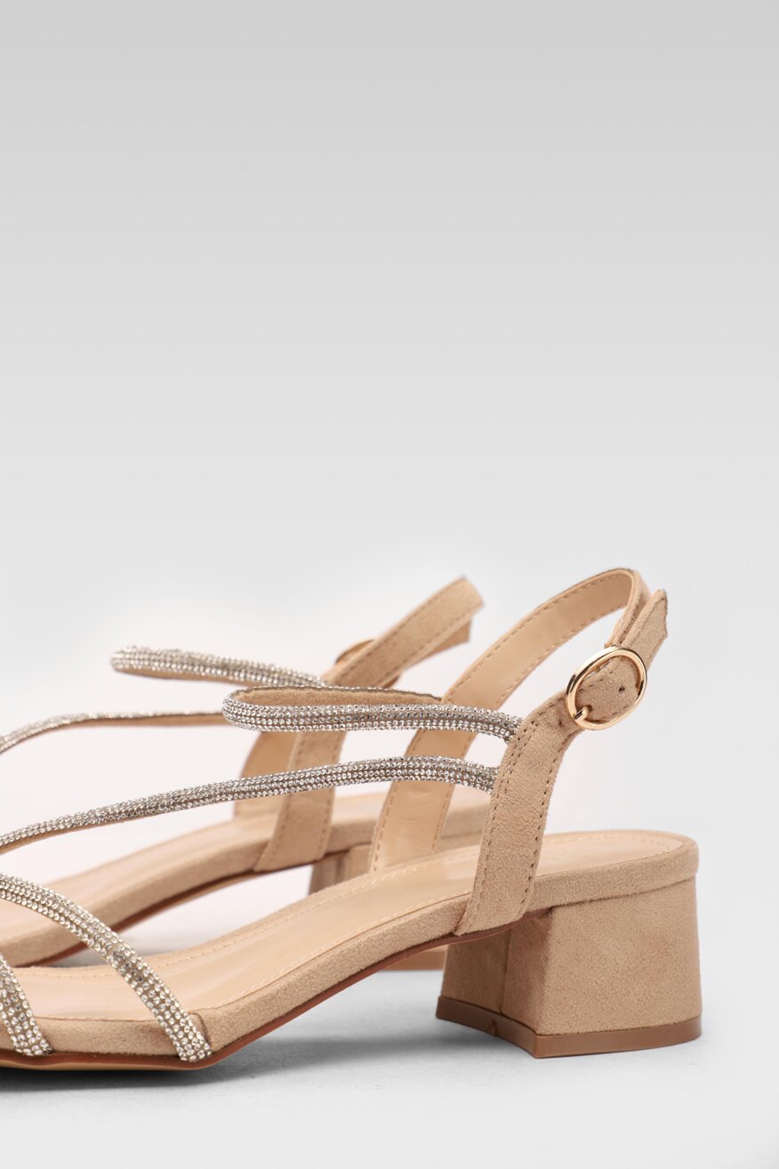 
                Jenny Fairy - Sandały na obcasie z aplikacją - 5903698685175