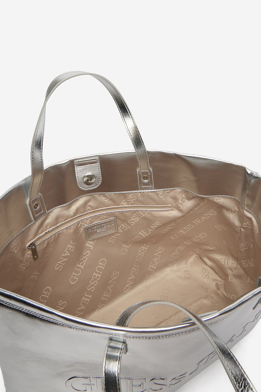 
                Сумка З Ремінцем GUESS JEANS СРІБНИЙ - 5906751880715