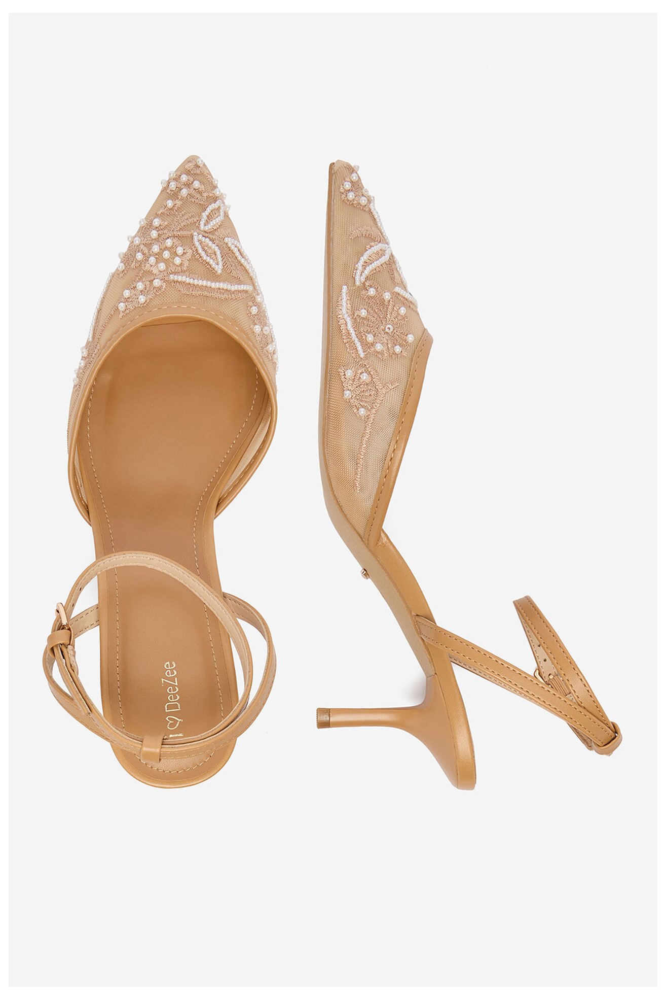 Czółenka DeeZee CEO-CD25-09-3 Beżowy