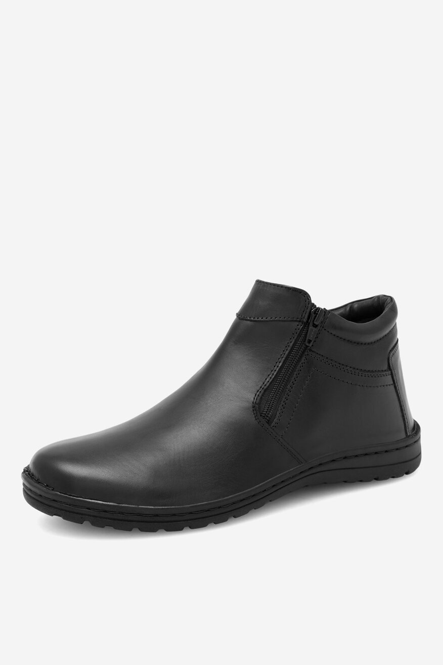Go Soft - Botki skórzane ocieplane - 5905588132073