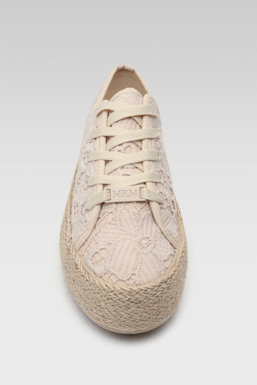 
                DeeZee - Espadryle ozdobione koronką - 5904248765095