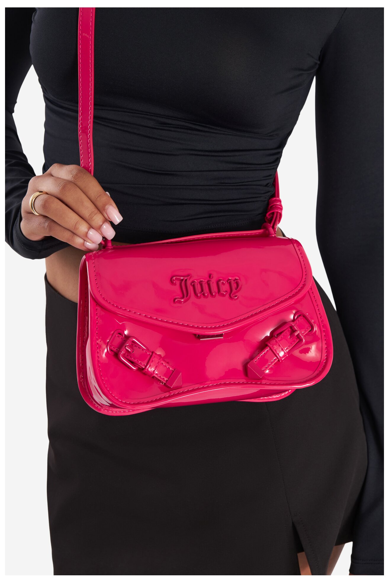 Дамска чанта Juicy Couture BIJXT5644WVP ТЪМНОРОЗОВ