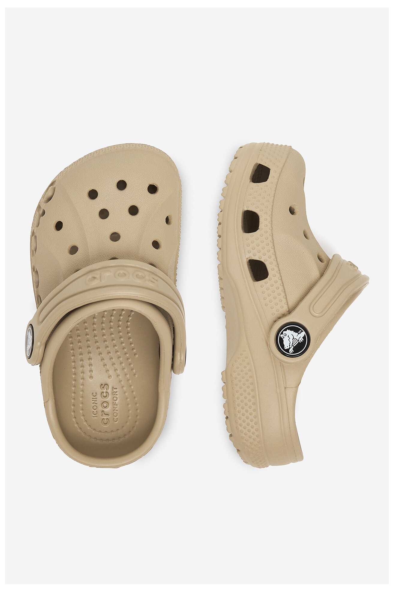 Klapki basenowe Crocs C-BAYA CLOG T 207012-2V3 Beżowy