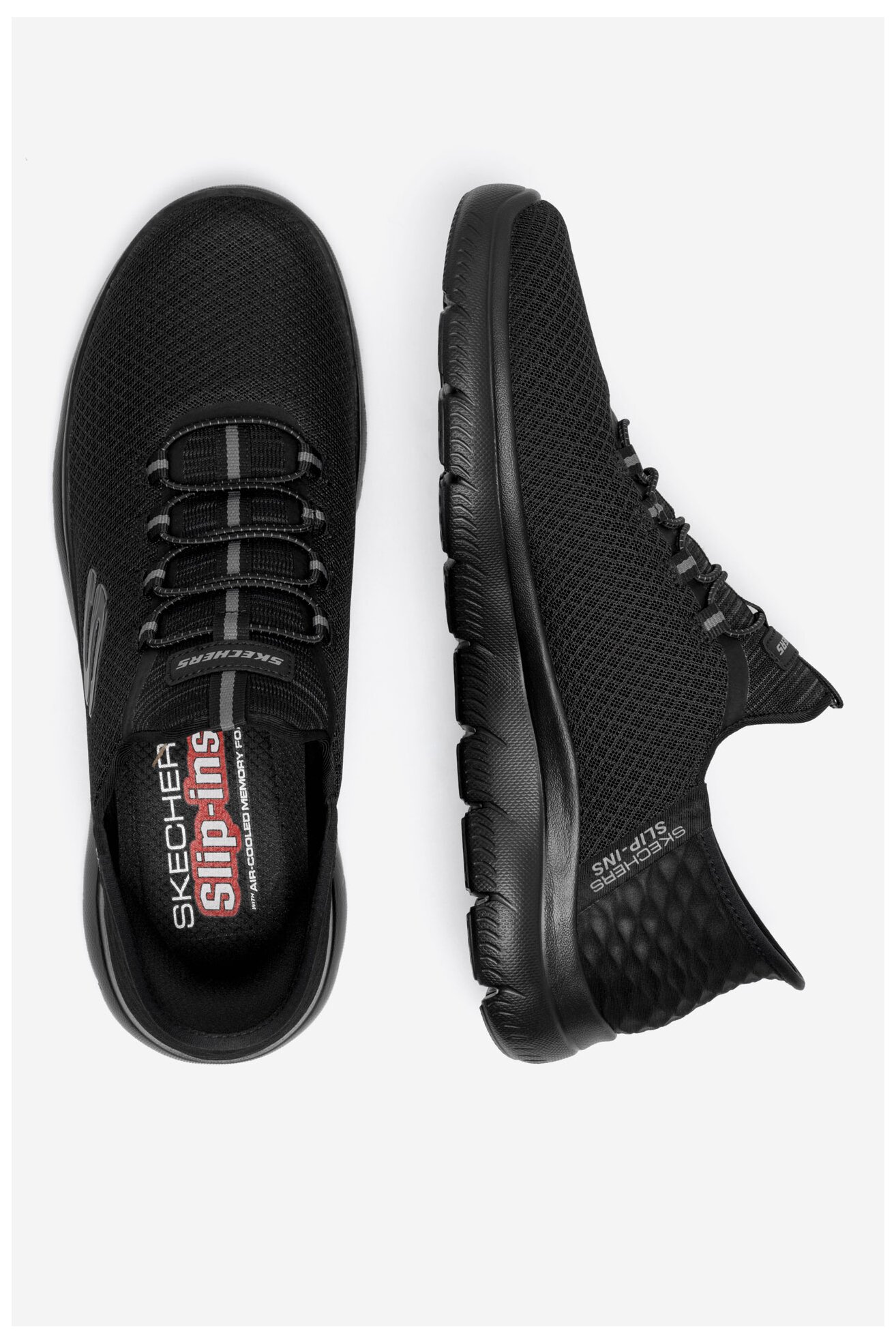 Obuwie sportowe Skechers SUMMITS SLIP INS 232457 BBK Czarny