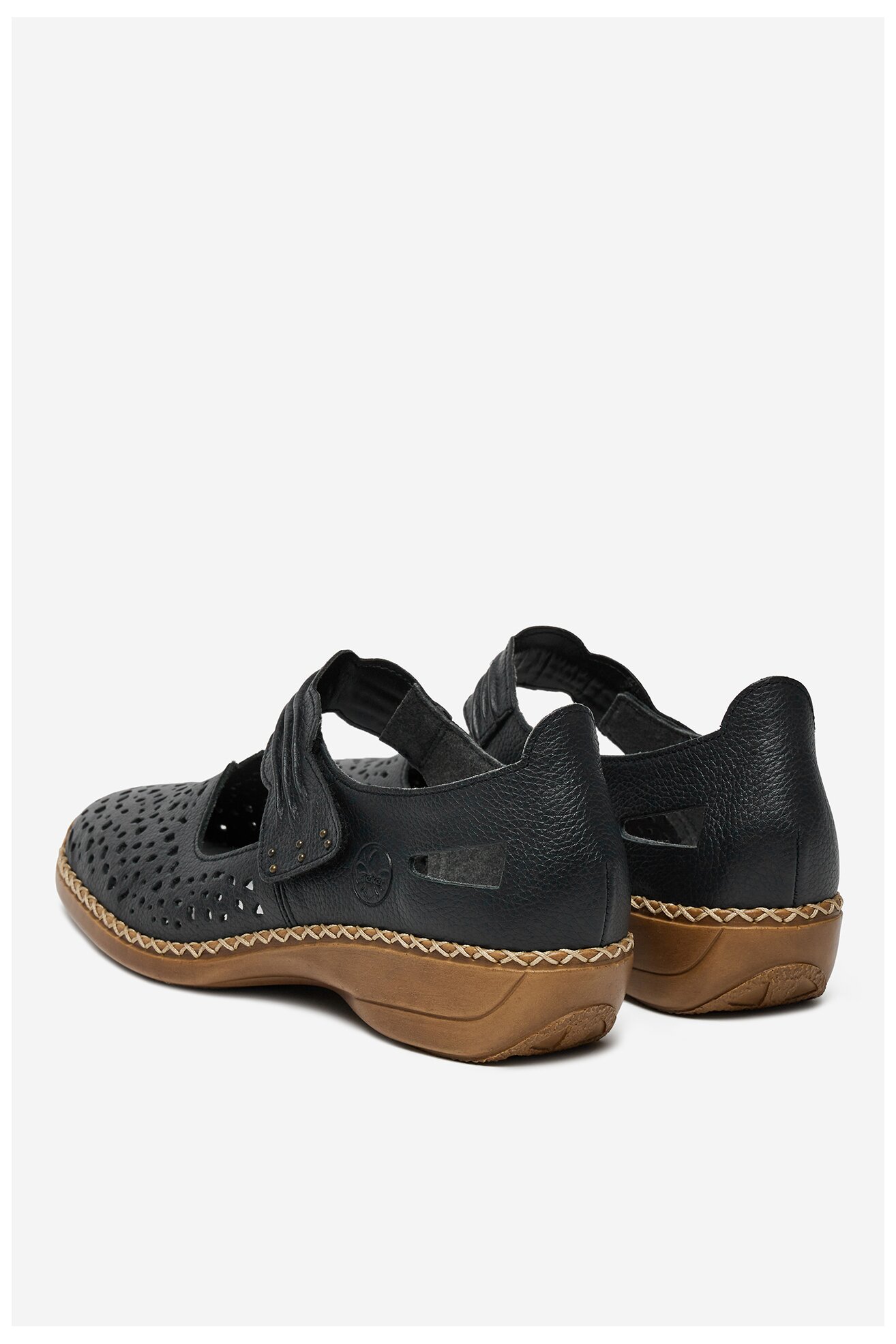 Baleriny Rieker CEO-41399-14 Granatowy