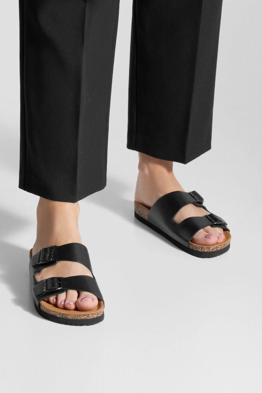 
                Lasocki - Klapki skórzane - 5905588676287