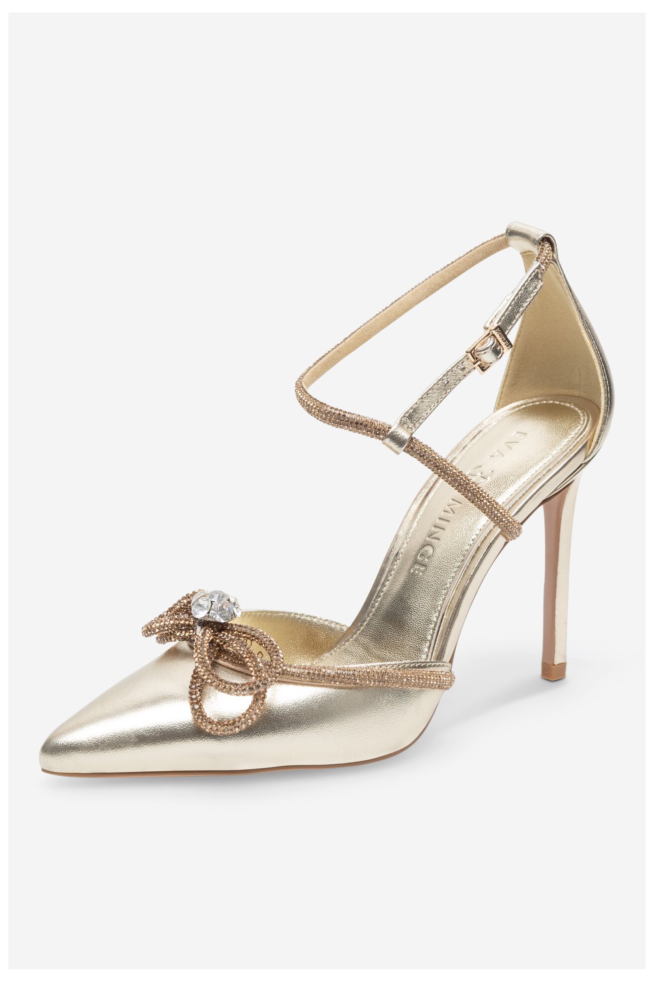 Czółenka EVA MINGE ANCONA-V325-25531 Złoty