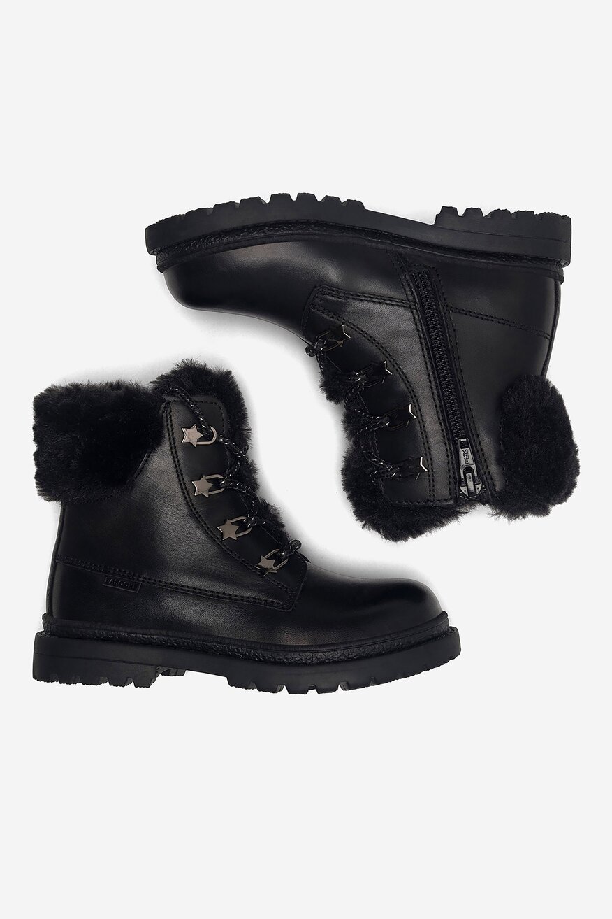 Šněrovací vyšší obuv Lasocki Kids ČERNÁ - 5904862932835