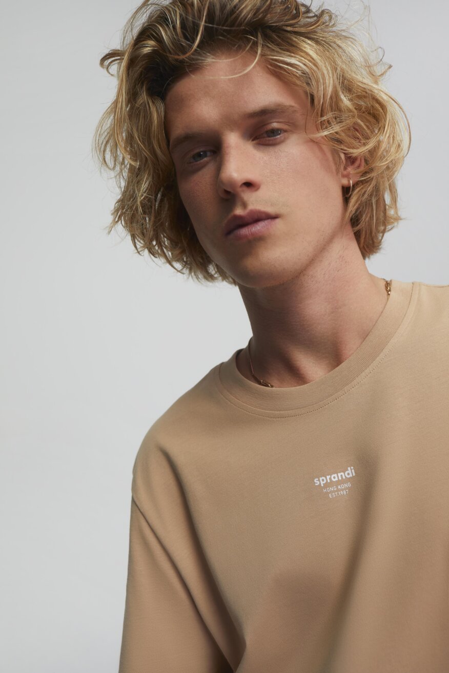 Sprandi - T-shirt beżowy - 5903698806280