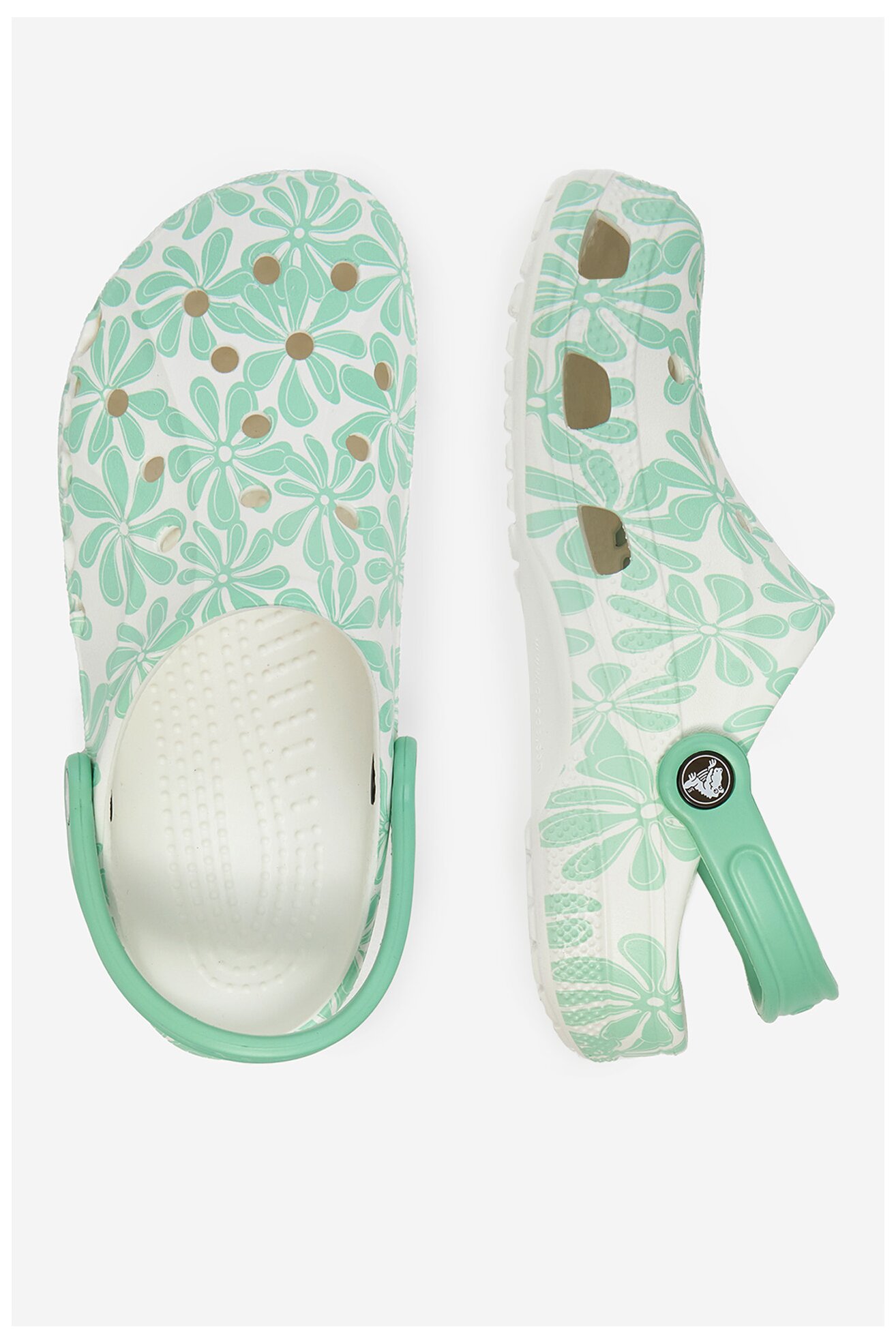 Klapki basenowe Crocs BAYA GRAPHIC CLOG 206230-3U3 Turkusowy