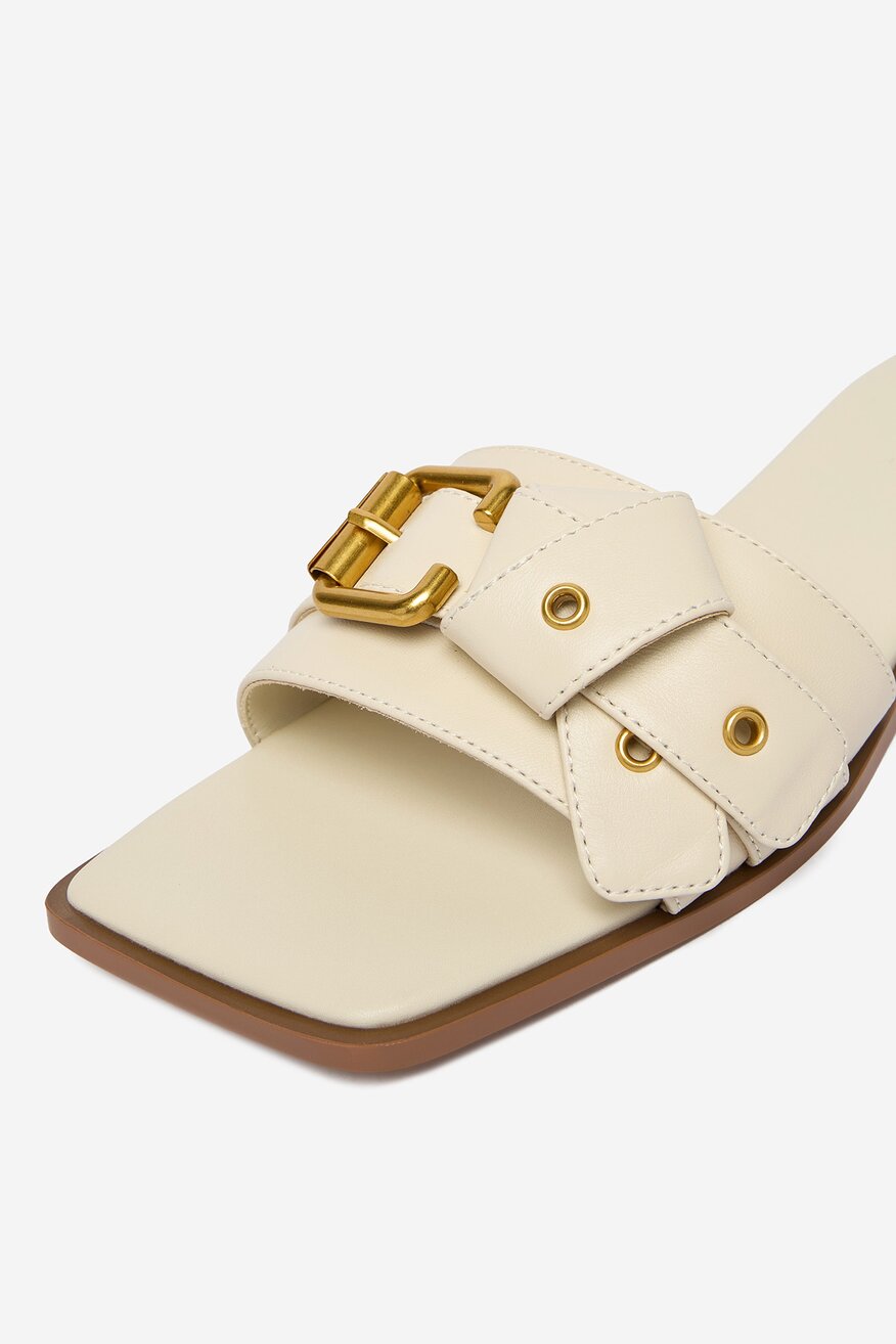 Badura - Klapki skórzane - 5906751818282