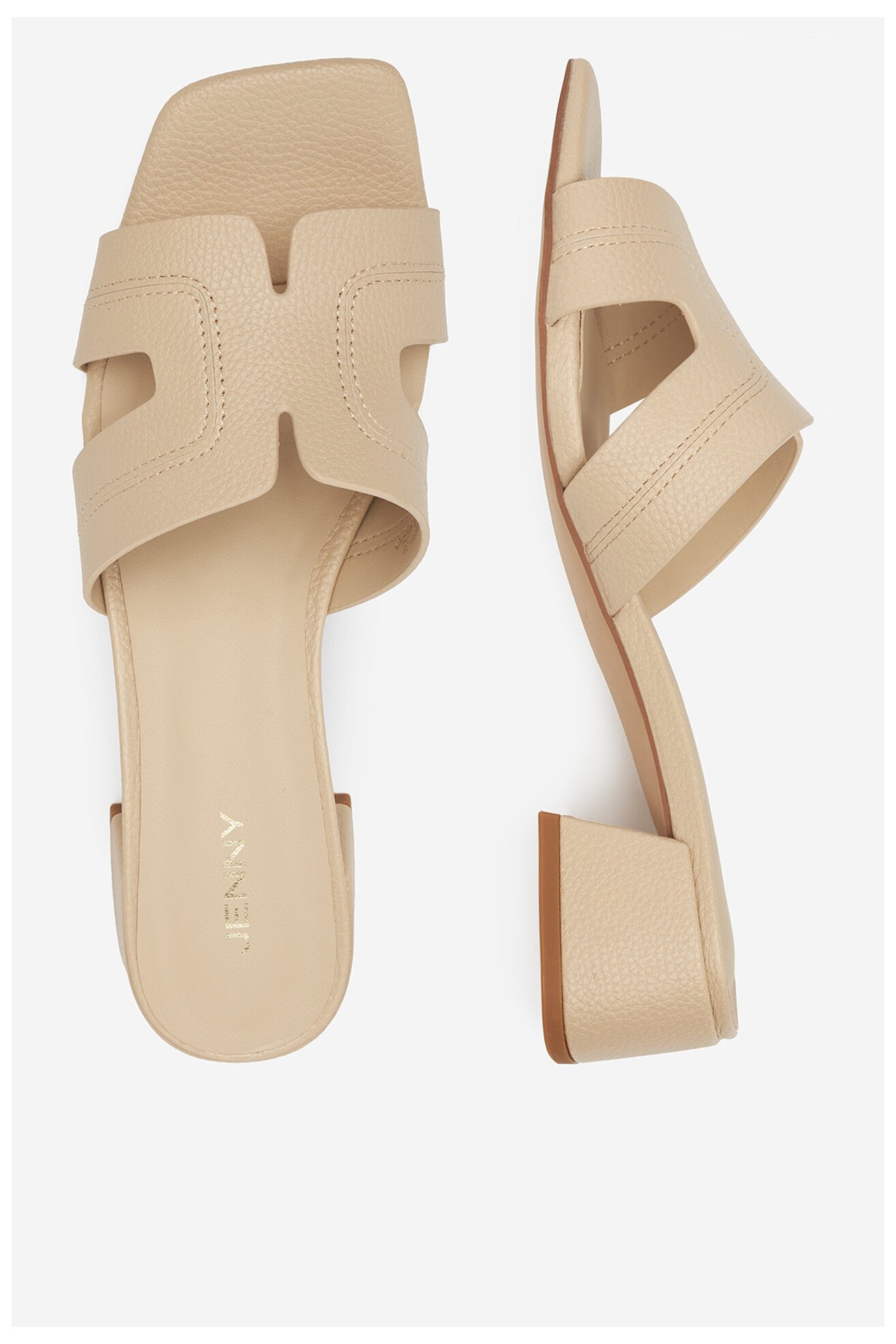 Klapki Jenny R255SS00541 Beżowy