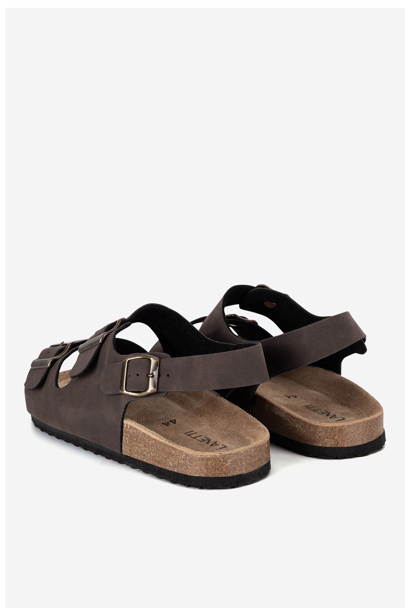 Sandały Lanetti 7410990012 Brązowy