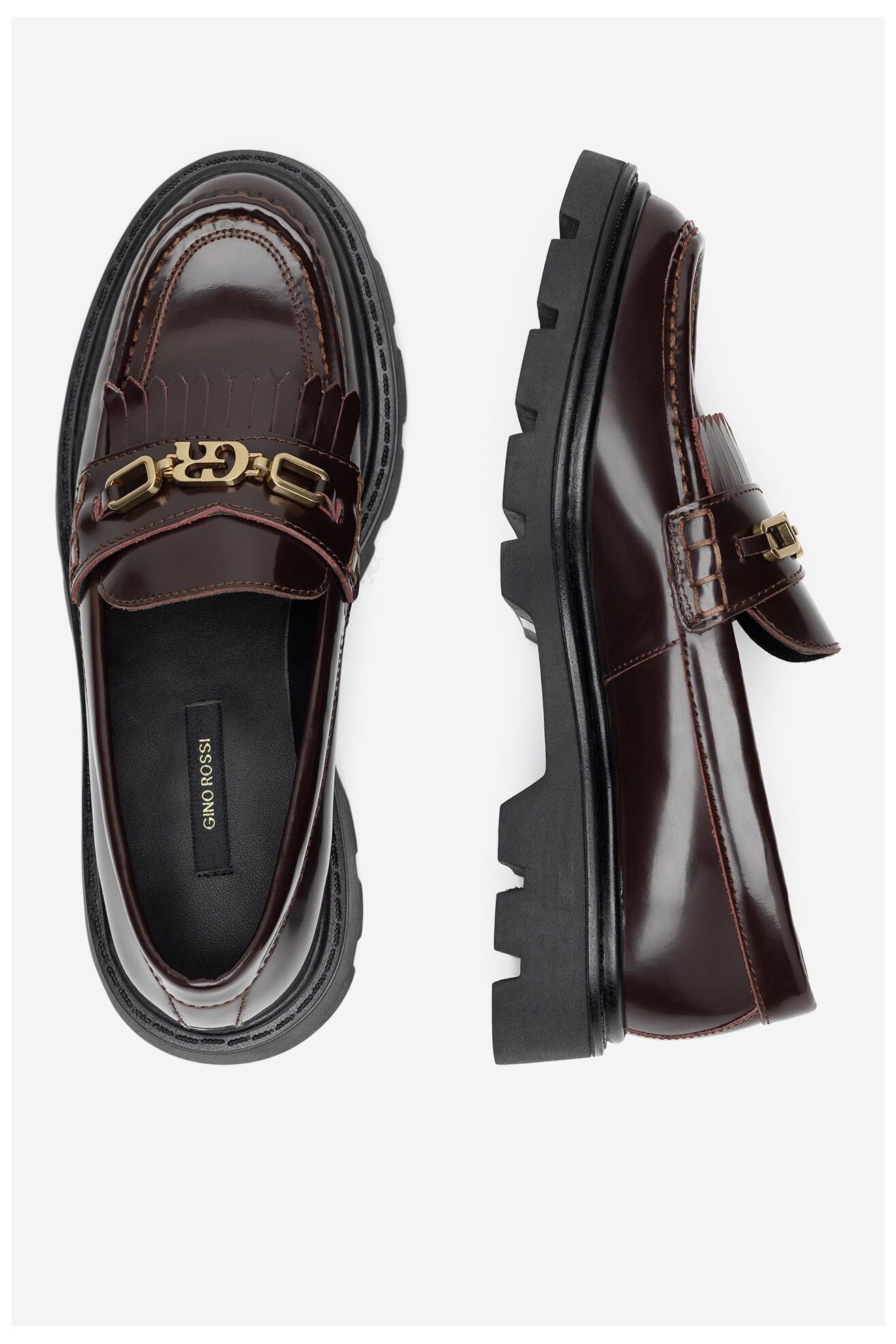 Мокасини Gino Rossi MALA-115991 КАФЯВ