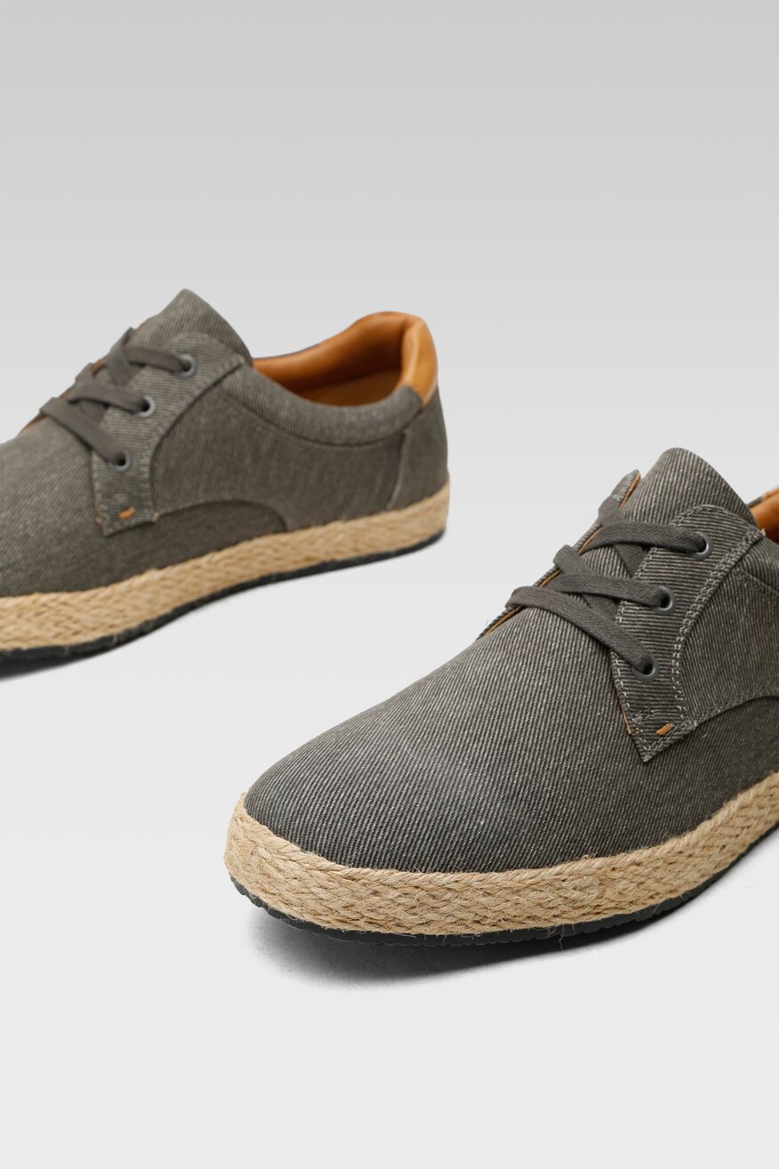 
                OSCAR TAYLOR - Półbuty boho szare - 5904248612856