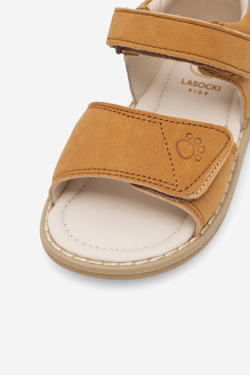 Lasocki Kids - Sandały skórzane na rzepy - 5905588519744