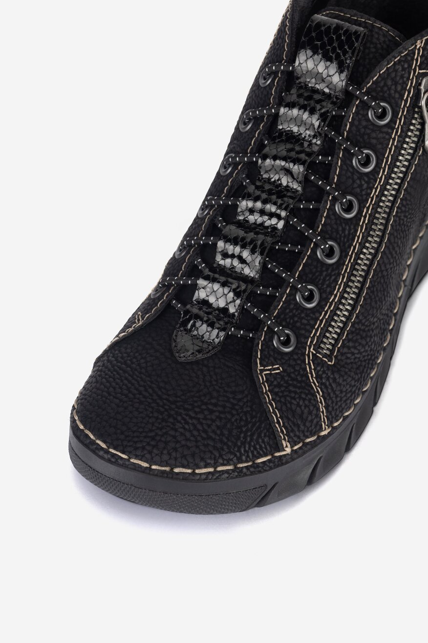 Bocanci Rieker NEGRU - 2230062964578