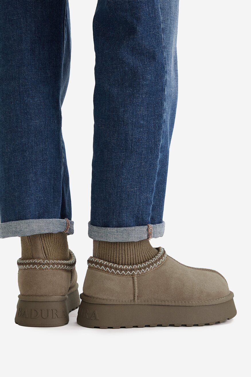 Badura - Śniegowce zamszowe ocieplane - 5906751274613