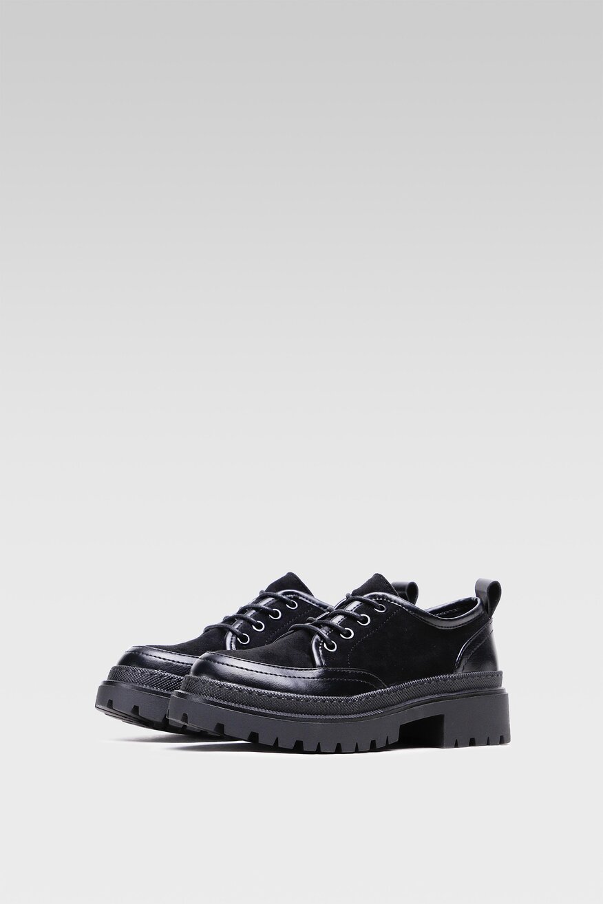 
                Jenny Fairy - Półbuty czarne sznurowane - 5904248168223