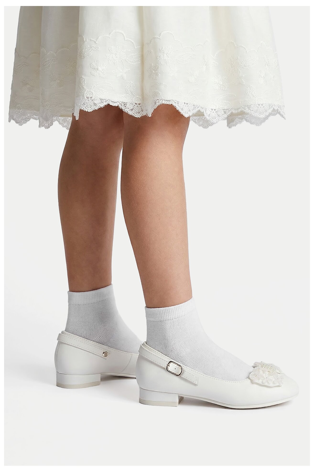 Baleriny Jenny CEO-CS23120-06 Biały