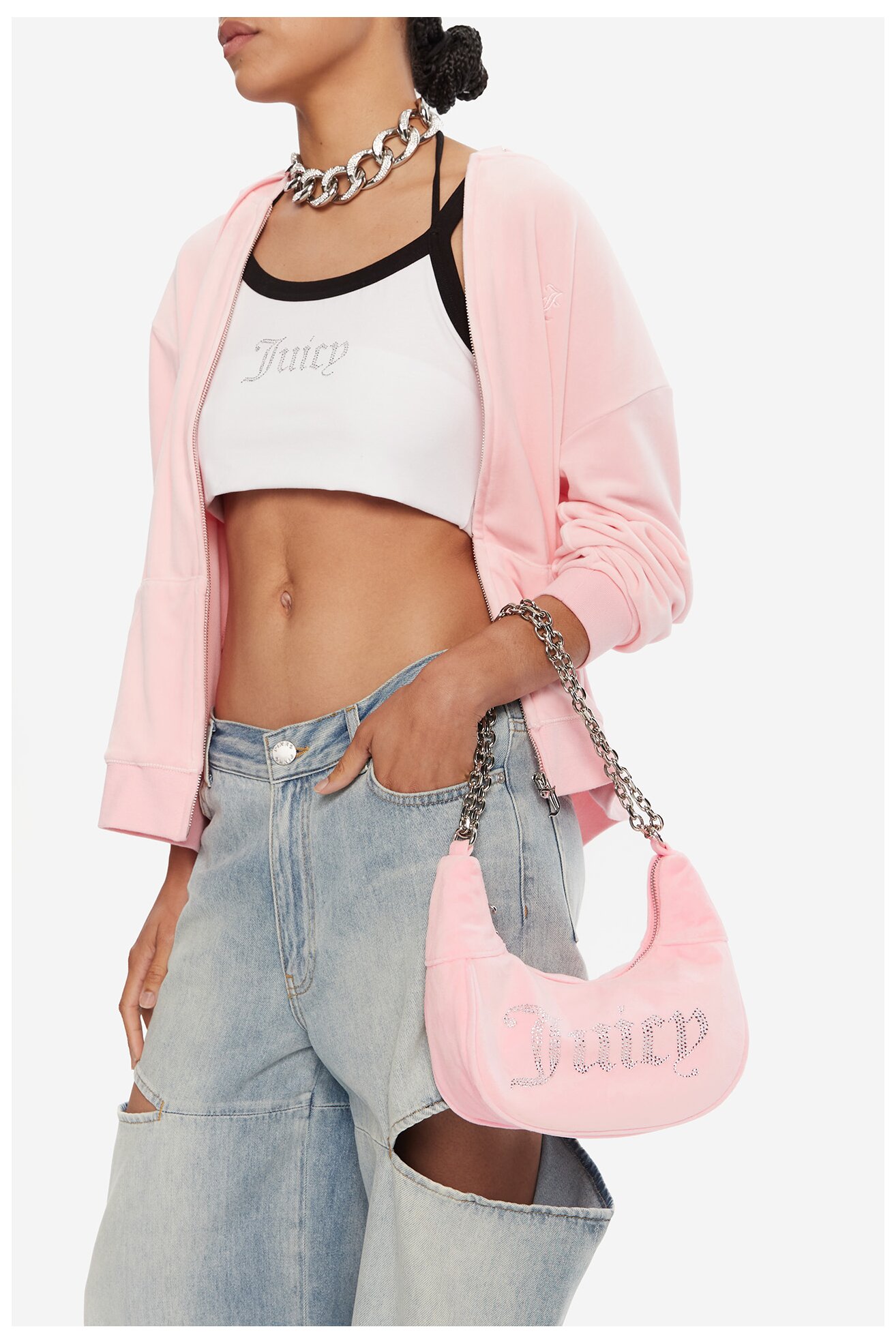 Kézitáska Juicy Couture CEO-BEJXT8764WPO RÓZSASZÍN