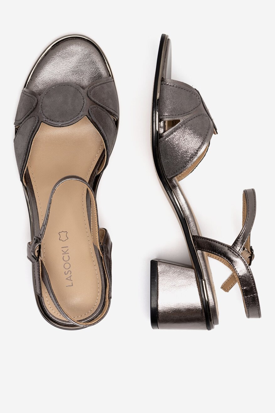 Lasocki - Sandały skórzane - 5905588521747