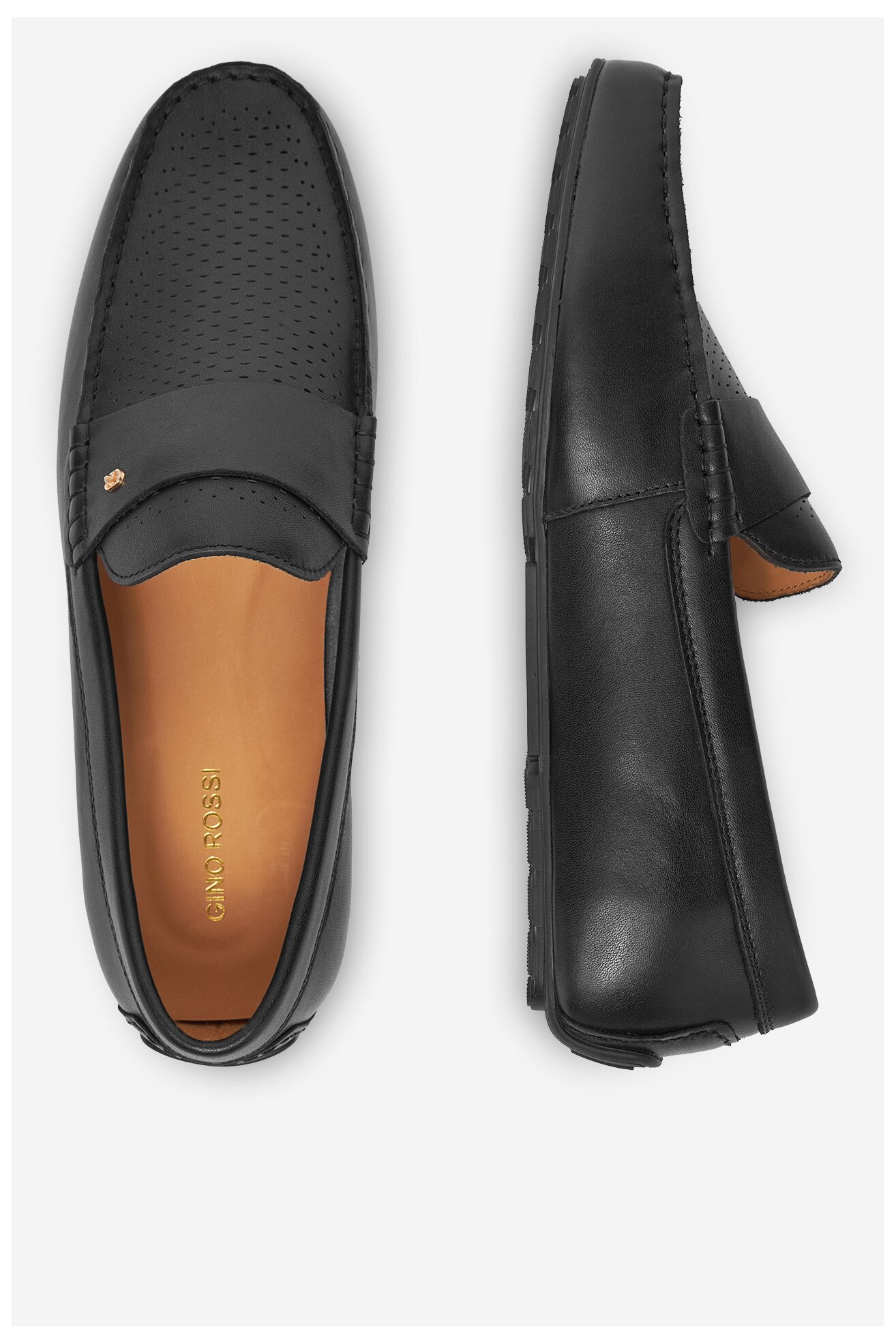 Mokasíny Gino Rossi LUIGI-02 125AM ČERNÁ