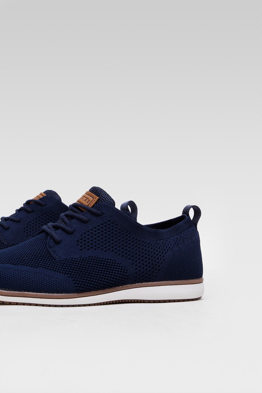 Lanetti - Półbuty granatowe sznurowane - 5904248235901