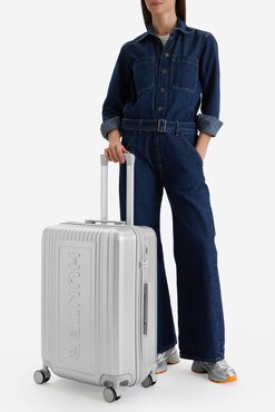 Walizka HUNTER CEO-HUNTER-M-002-08-SILVER Srebrny