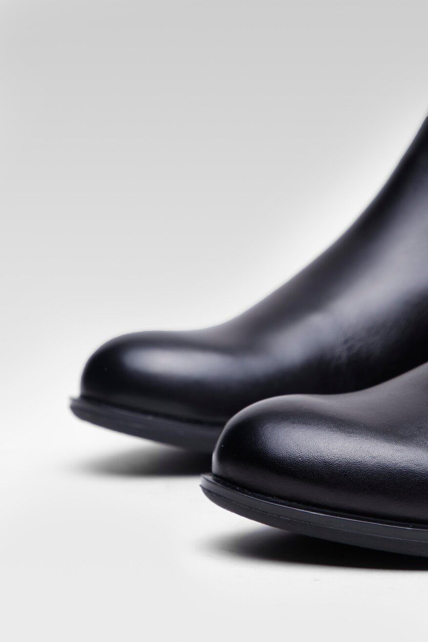 
                Lasocki - Skórzane botki czarne - 5903698831756