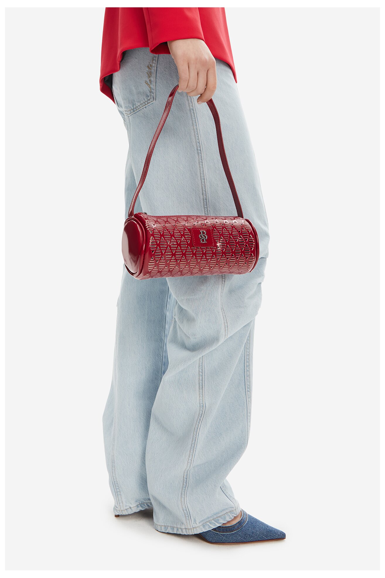 Kézitáska Badura WEN-05 PIROS