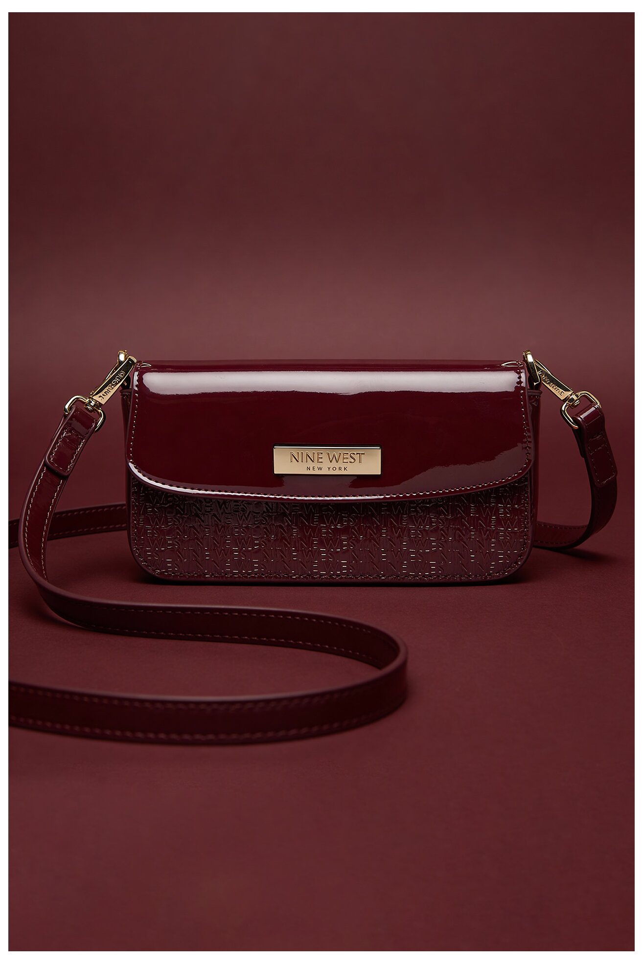 Torebka NINE WEST CEO-MISSISIPI-I-LDA8009 Bordowy