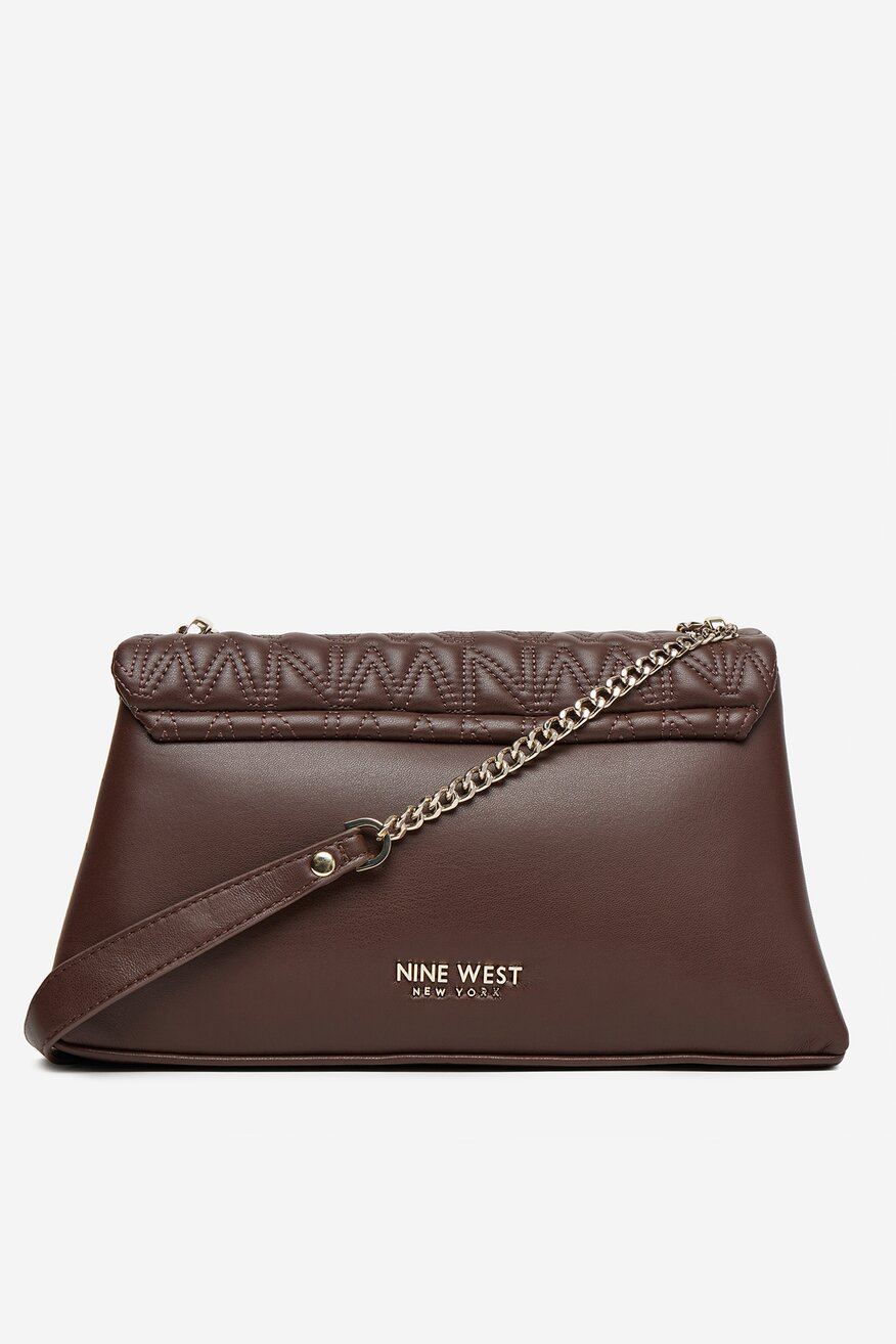 Kézitáska NINE WEST SÖTÉTBARNA - 5906751317280