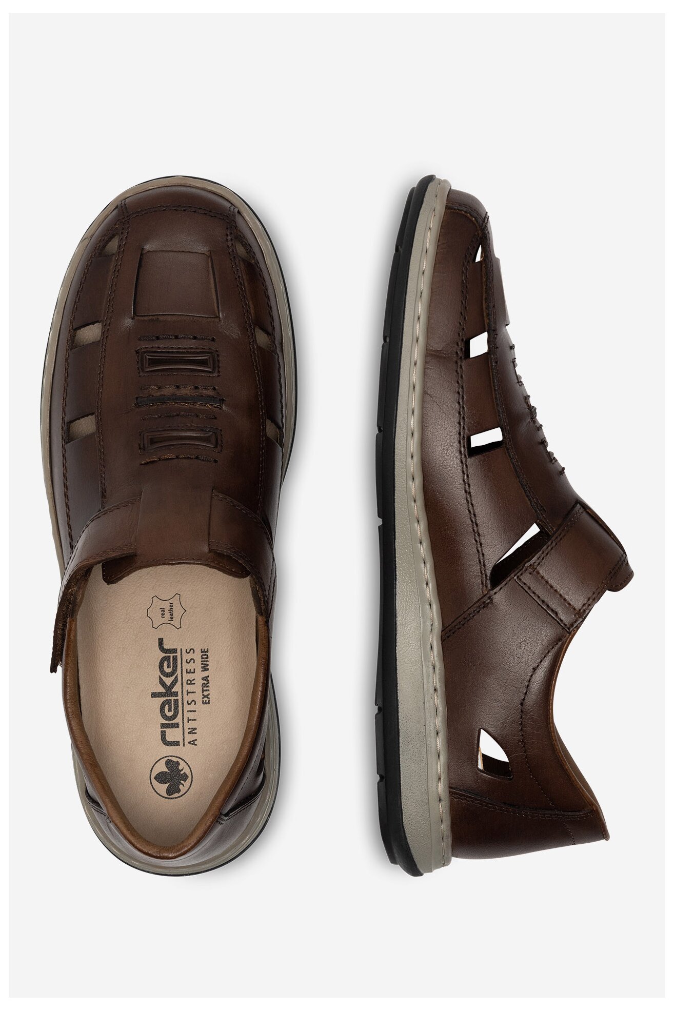 Половинки обувки Rieker 17378-25 КАФЯВ