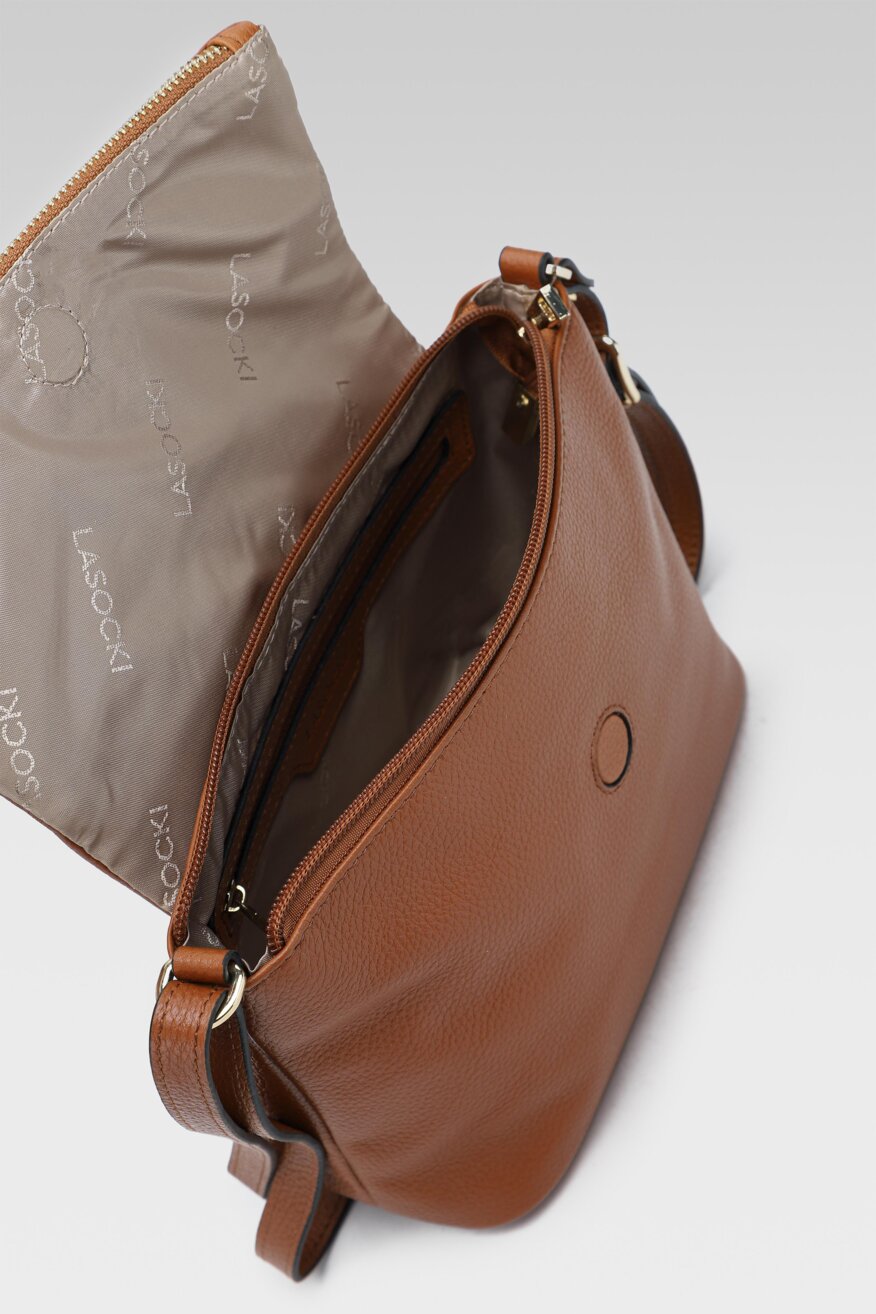 
                Lasocki - Torebka skórzana z aplikacją - 5903698159812