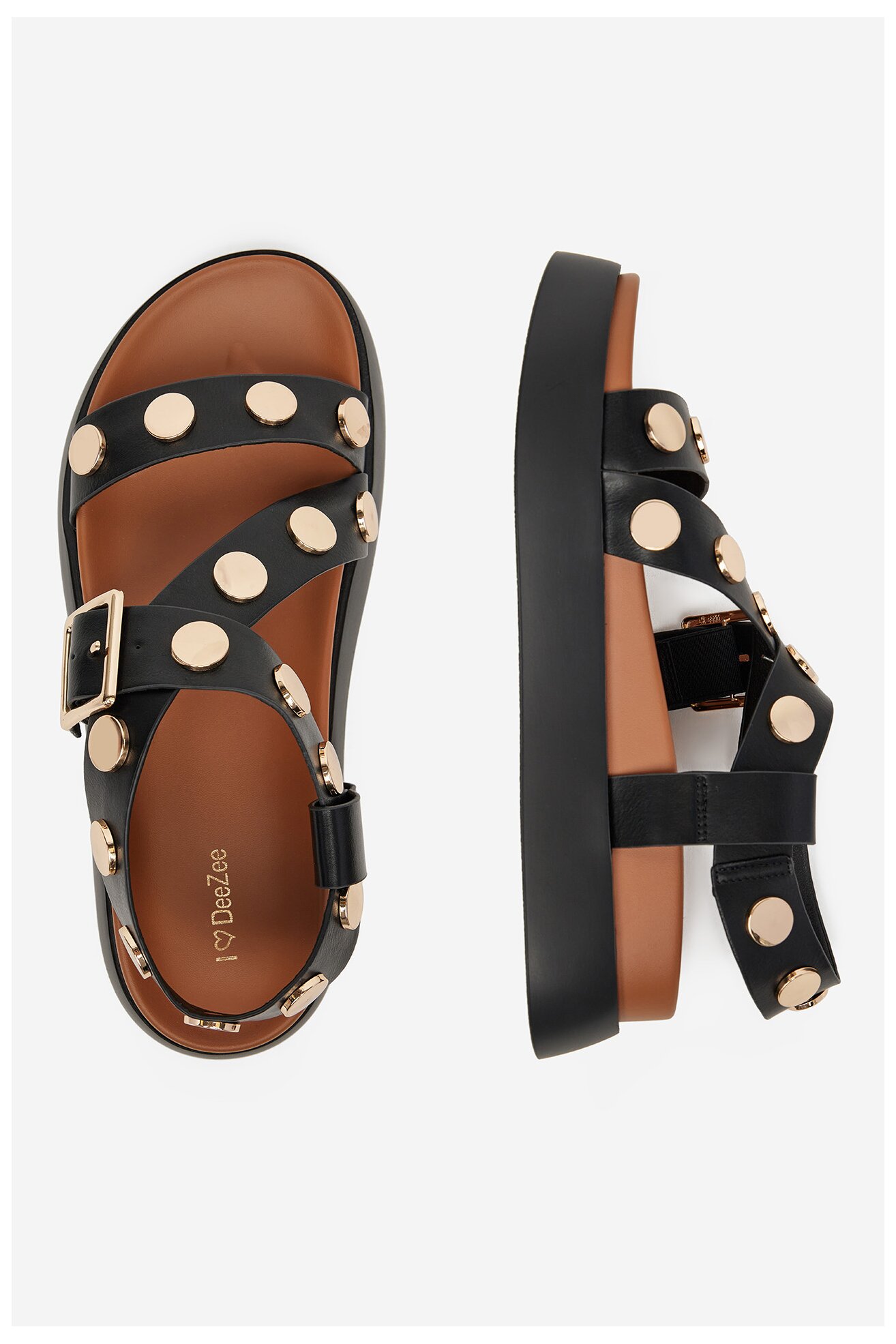 Sandały DeeZee WS2P229-10 Czarny