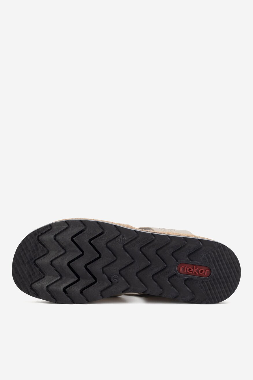 
                Rieker - Klapki na koturnie - 2230056230412