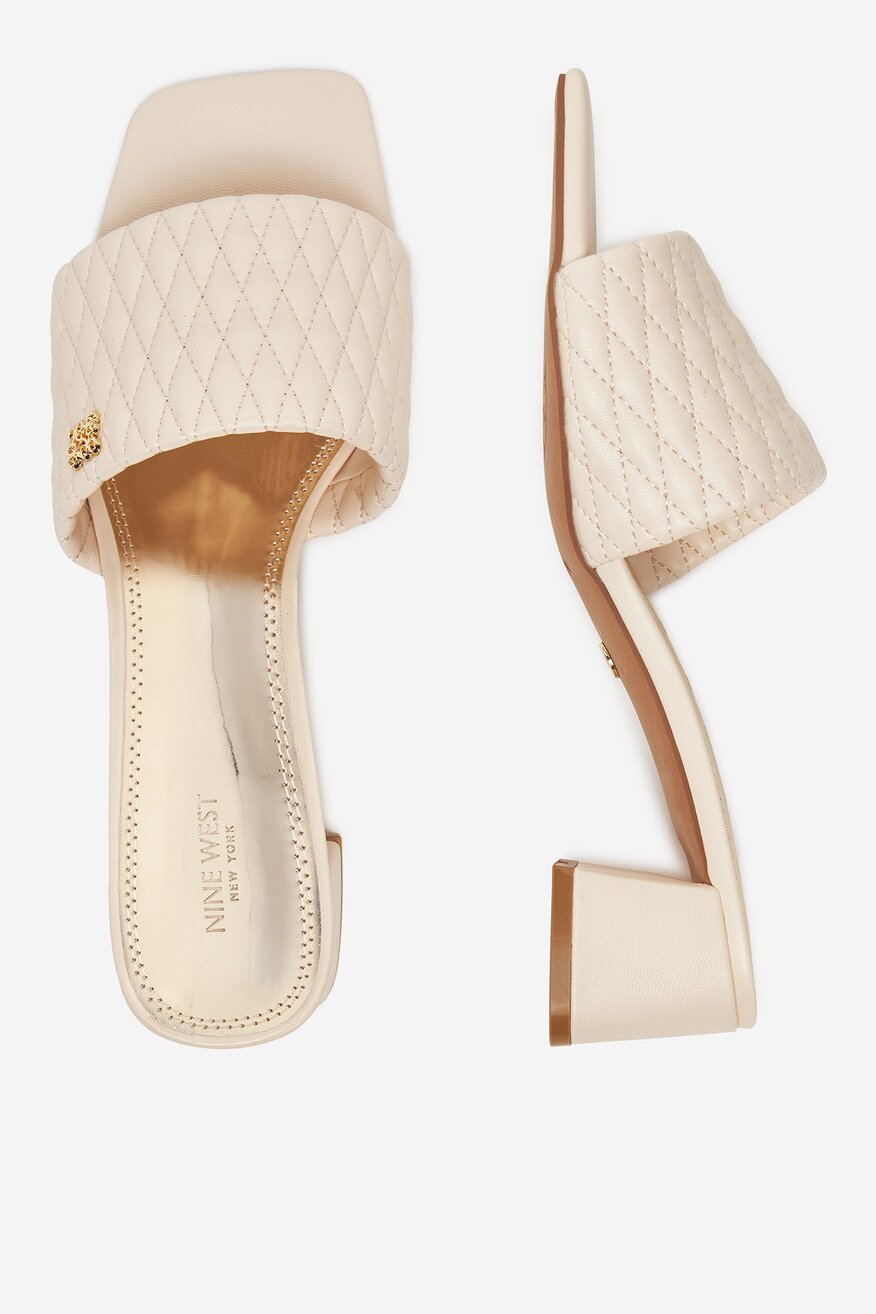 NINE WEST - Klapki na słupku - 5906751044513