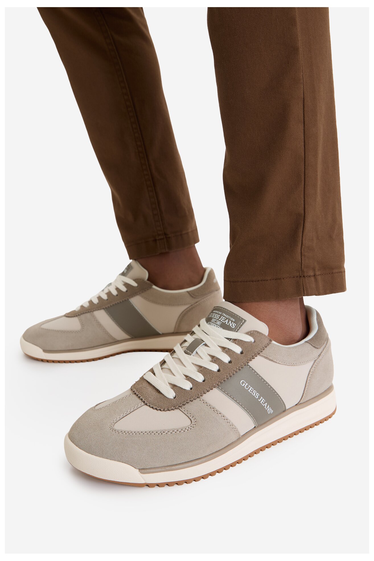 Сникърси GUESS JEANS EO-DELAND-01 WE СИВ