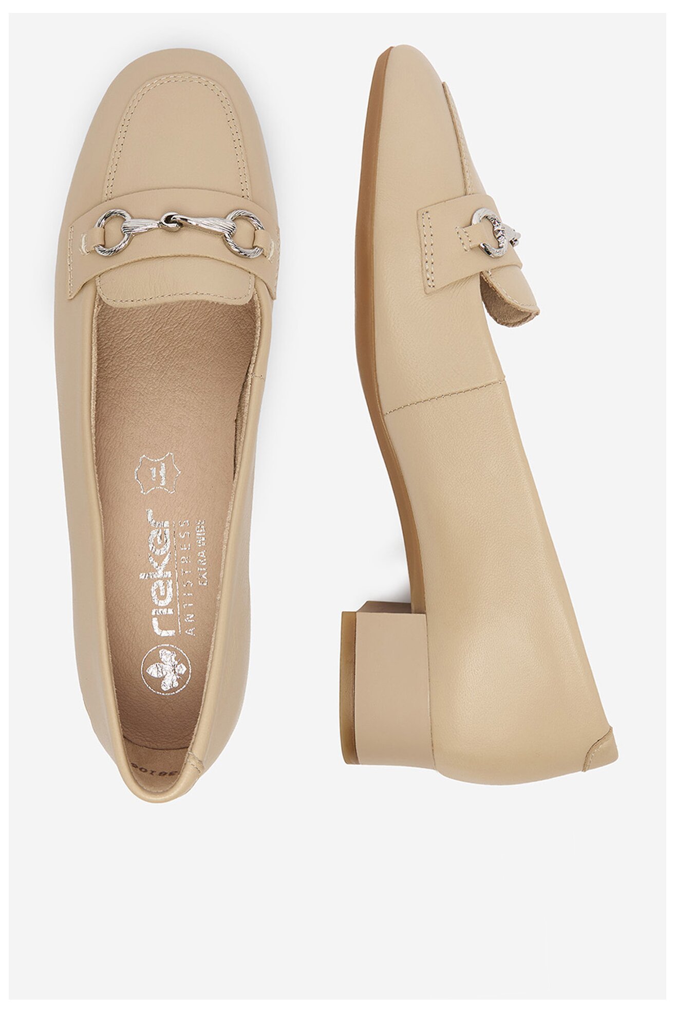 Czółenka Rieker CEO-43454-62 Beżowy