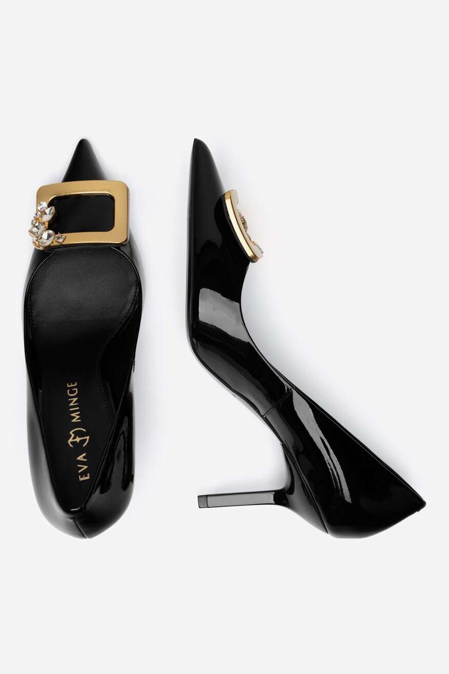 
                EVA MINGE - Szpilki skórzane lakierowane - 5906751609200