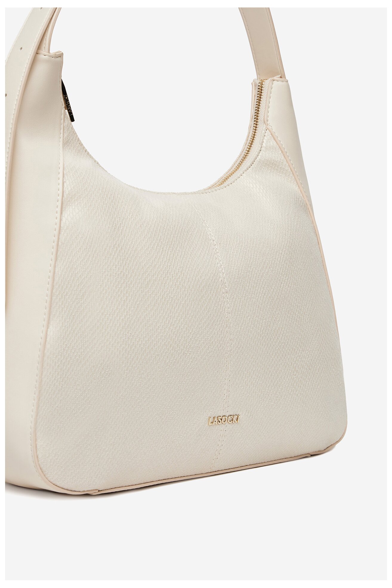 Kézitáska Lasocki LSK-X-007-07 CSONTSZÍNŰ